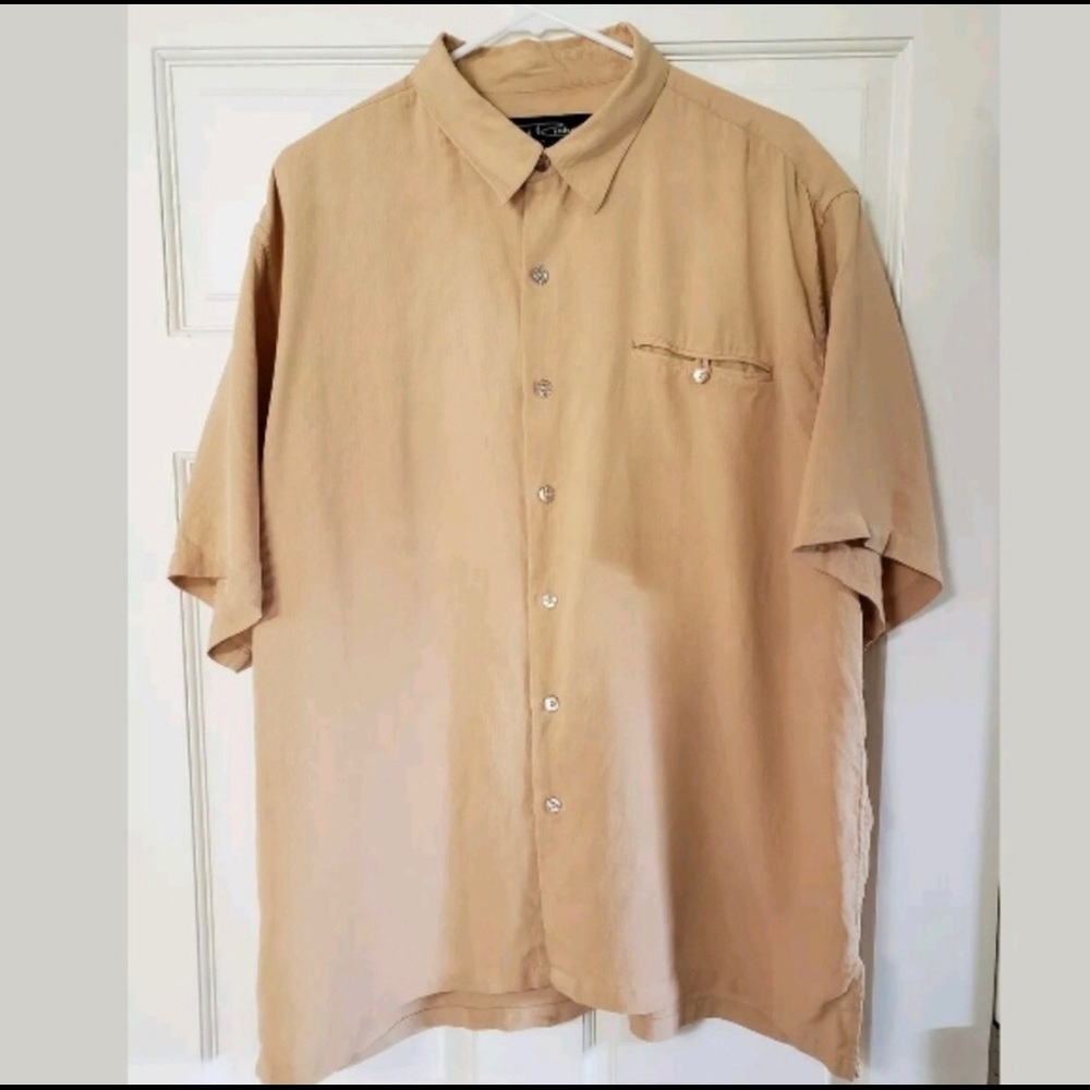 VINTAGE Tori Richard Silk Bowling Shirt XL